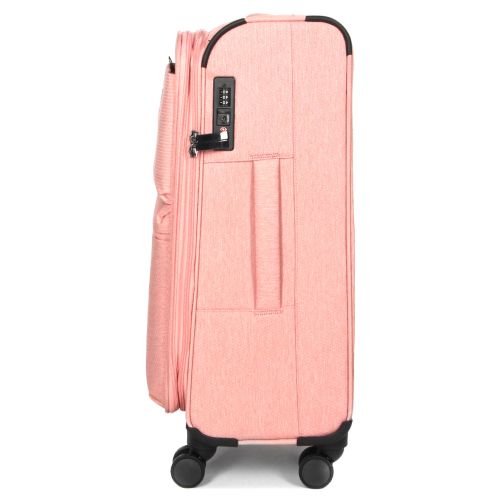 Чемодан средний M тканевый с расширением Airtex 828 68×42×31см 71л Розовый