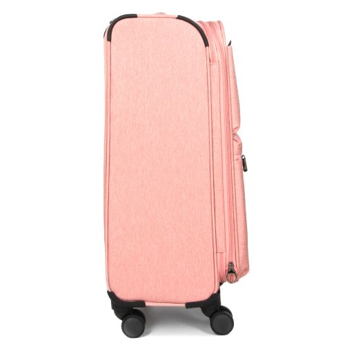 Чемодан средний M тканевый с расширением Airtex 828 68×42×31см 71л Розовый
