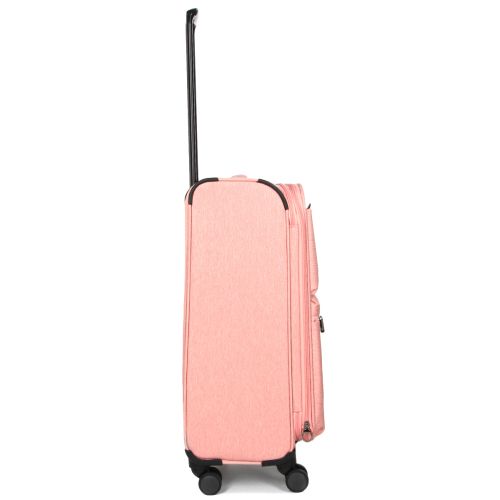 Чемодан средний M тканевый с расширением Airtex 828 68×42×31см 71л Розовый
