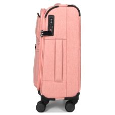 Чемодан маленький S тканевый Airteх 828 58×36×25см 39л Розовый