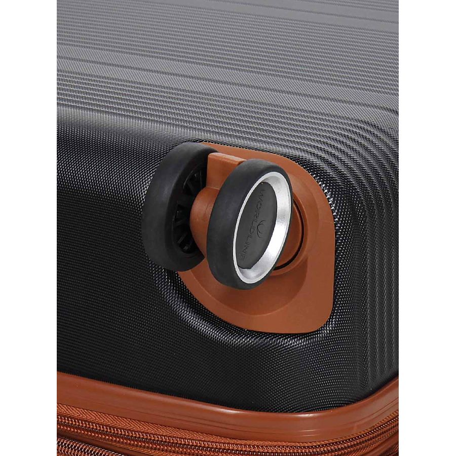 Чемодан средний M ABS-пластик Worldline Airtex 629 67×45×27см 74л Черный