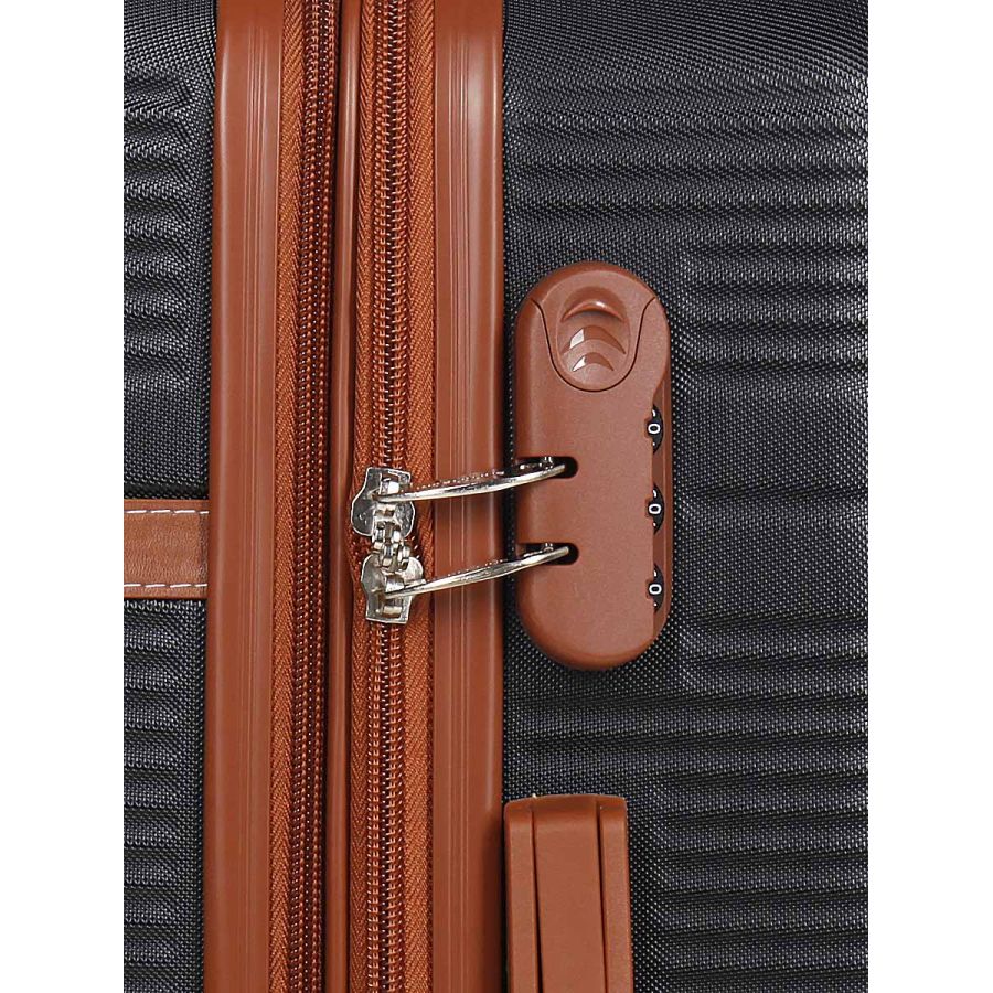 Чемодан средний M ABS-пластик Worldline Airtex 629 67×45×27см 74л Черный