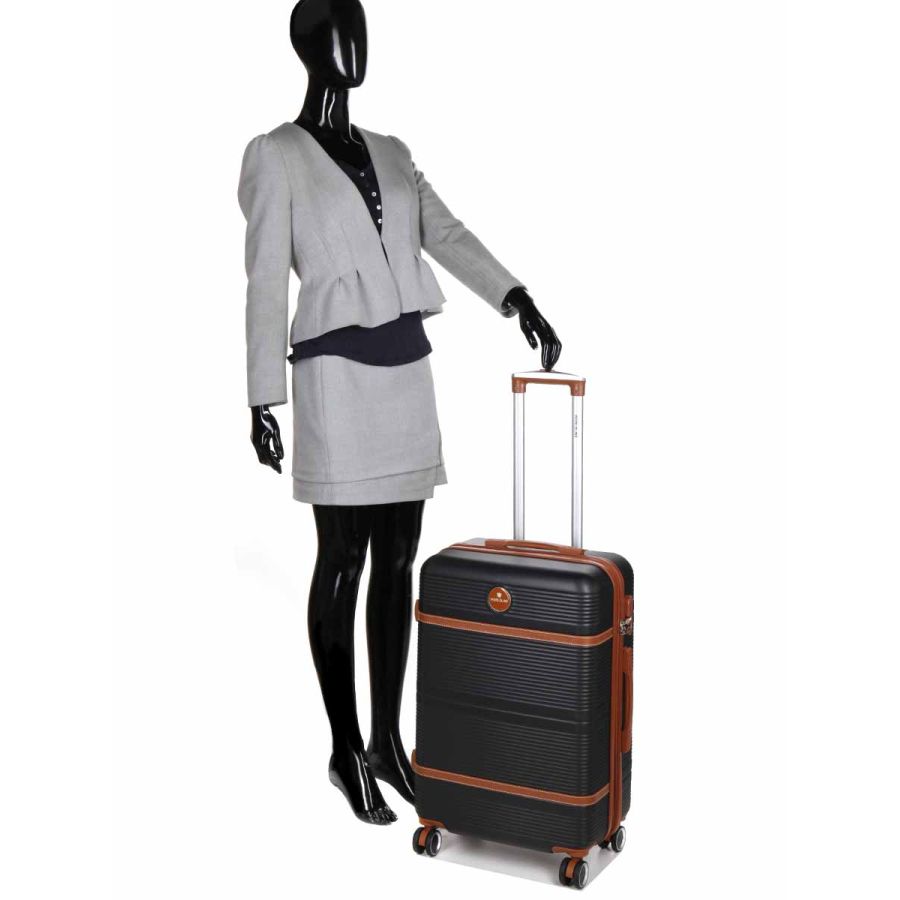 Чемодан средний M ABS-пластик Worldline Airtex 629 67×45×27см 74л Черный