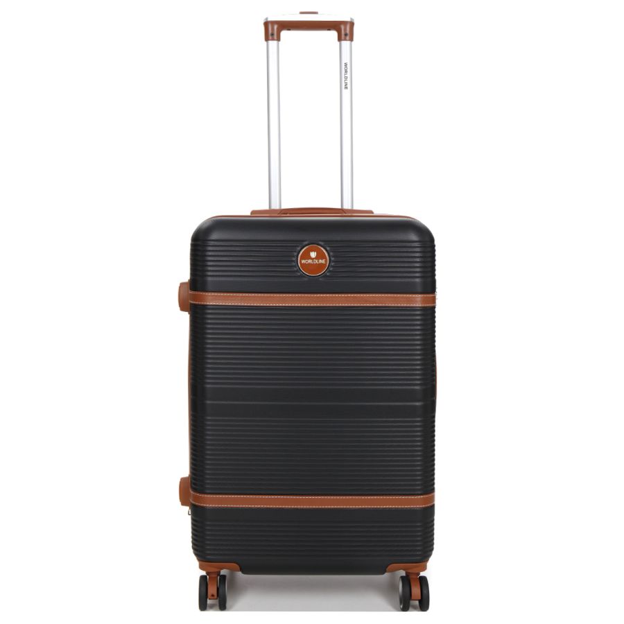 Чемодан средний M ABS-пластик Worldline Airtex 629 67×45×27см 74л Черный