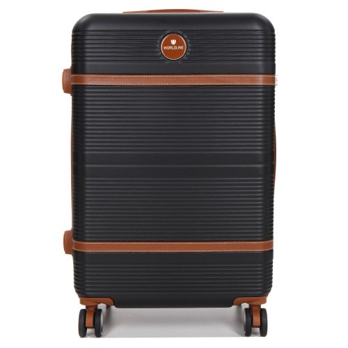 Чемодан средний M ABS-пластик Worldline Airtex 629 67×45×27см 74л Черный