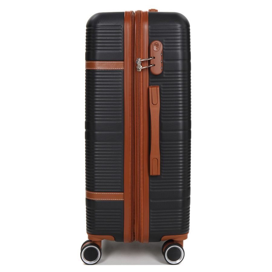 Чемодан средний M ABS-пластик Worldline Airtex 629 67×45×27см 74л Черный