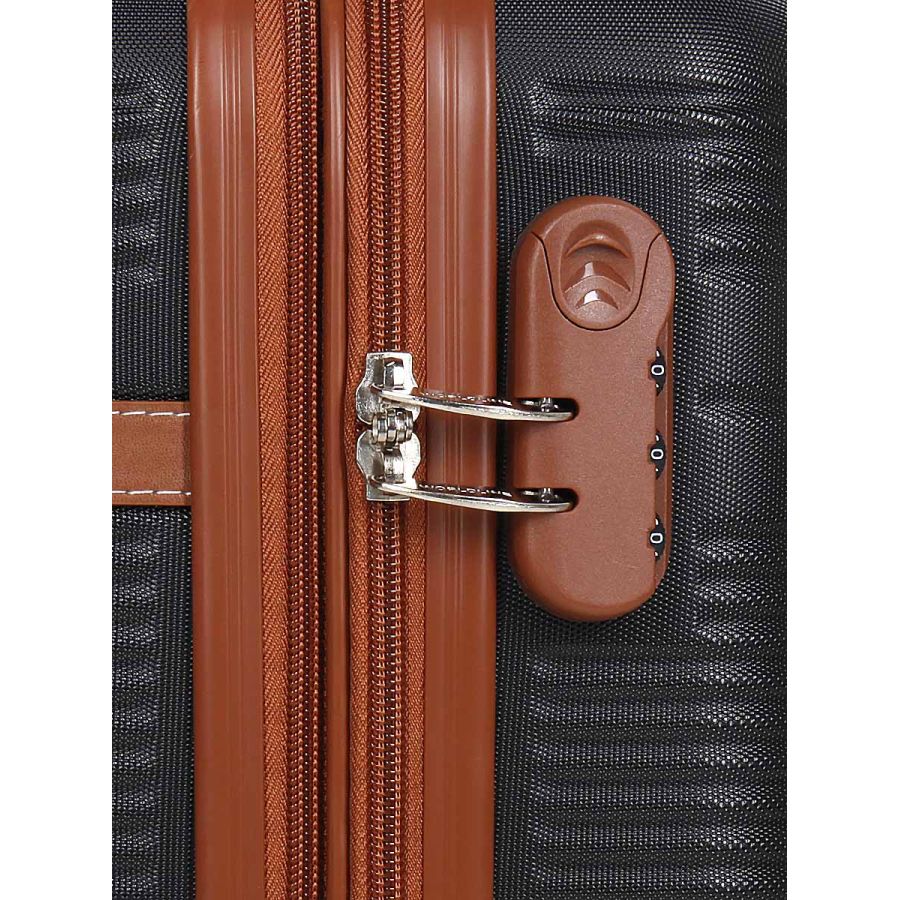 Чемодан маленький S ABS-пластик Worldline Airtex 629 56×36×22см 38л Черный