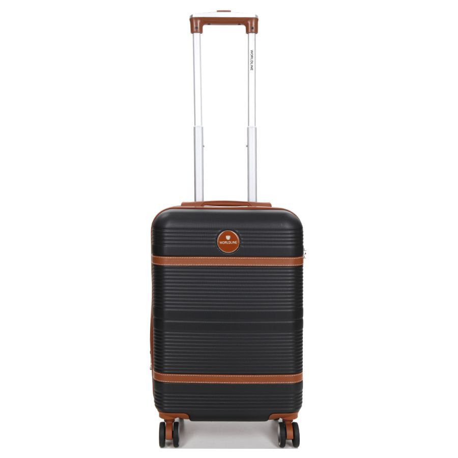 Чемодан маленький S ABS-пластик Worldline Airtex 629 56×36×22см 38л Черный