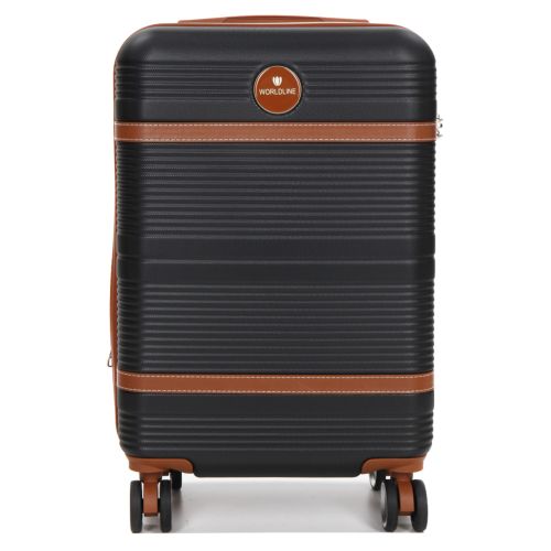 Чемодан маленький S ABS-пластик Worldline Airtex 629 56×36×22см 38л Черный