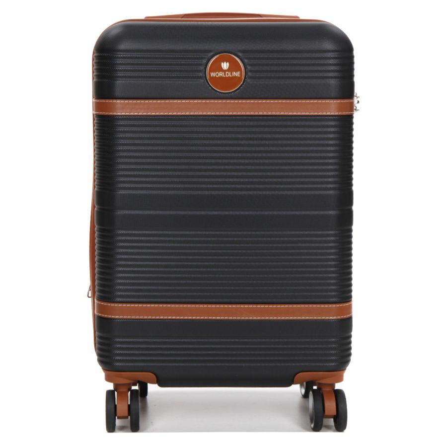 Чемодан маленький S ABS-пластик Worldline Airtex 629 56×36×22см 38л Черный