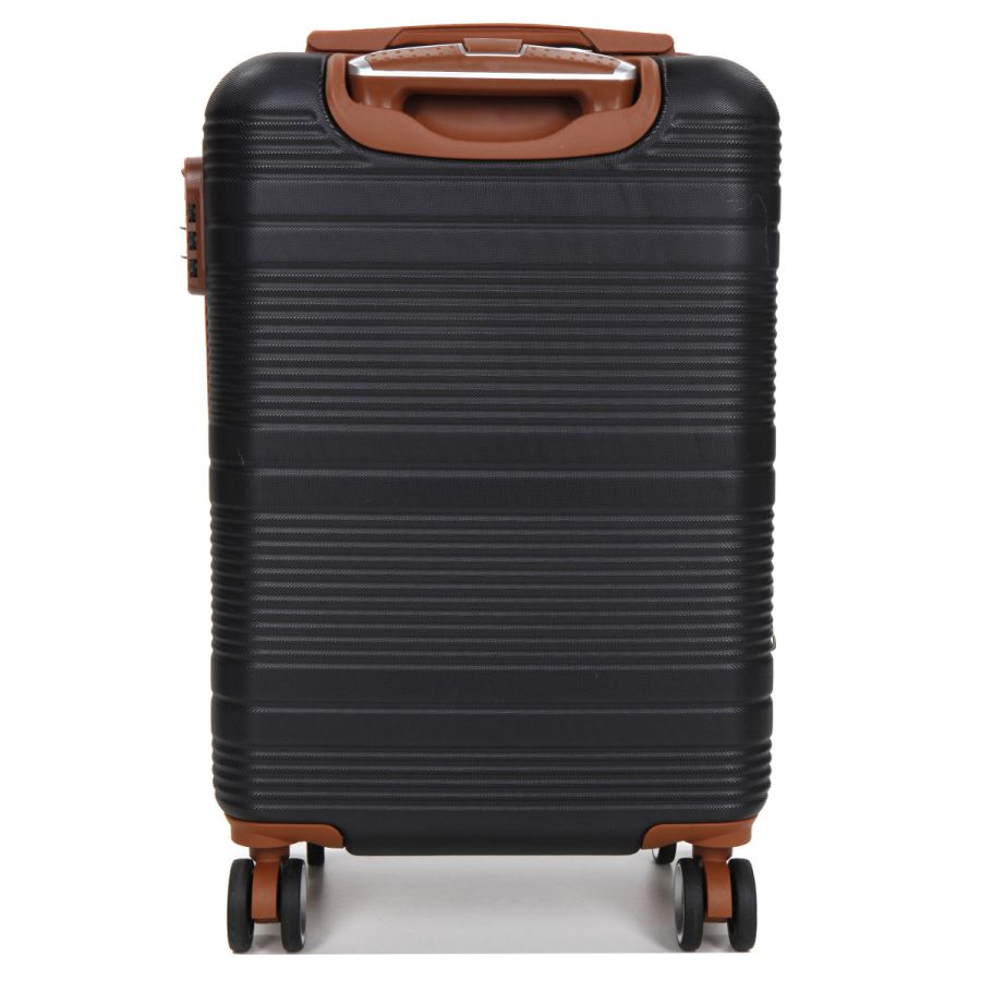 Чемодан маленький S ABS-пластик Worldline Airtex 629 56×36×22см 38л Черный