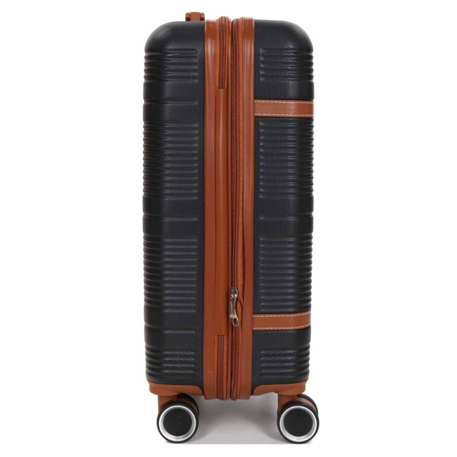 Чемодан маленький S ABS-пластик Worldline Airtex 629 56×36×22см 38л Черный