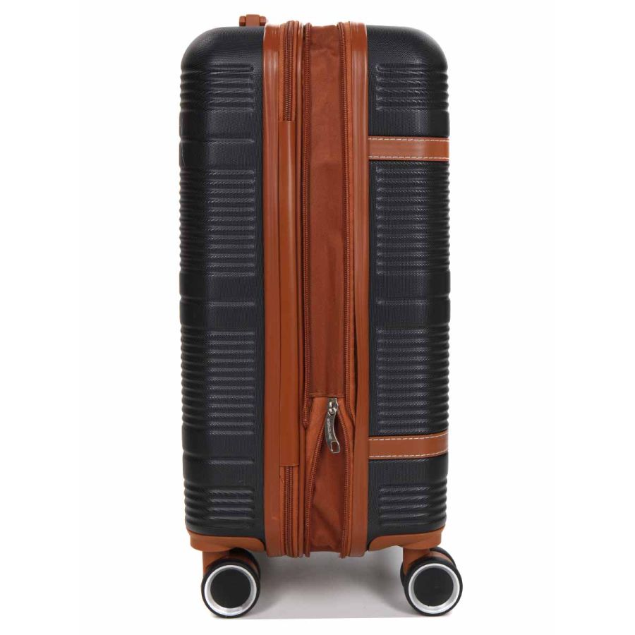 Чемодан маленький S ABS-пластик Worldline Airtex 629 56×36×22см 38л Черный