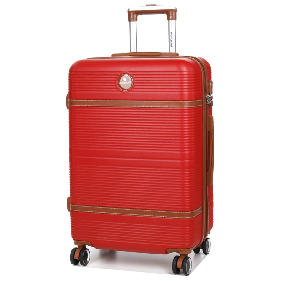 Чемодан средний M ABS-пластик Worldline Airtex 629 67×45×27см 74л Красный