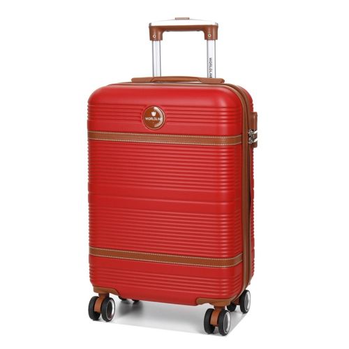 Чемодан маленький S ABS-пластик Worldline Airtex 629 56×36×22см 38л Красный