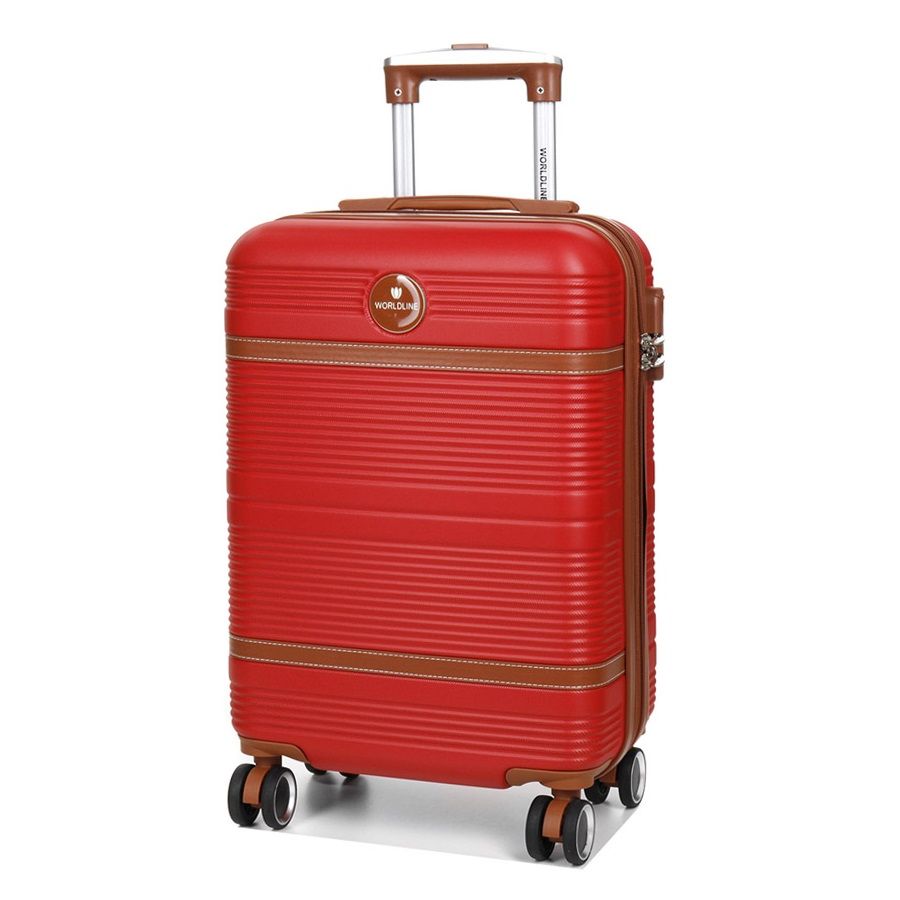 Чемодан маленький S ABS-пластик Worldline Airtex 629 56×36×22см 38л Красный