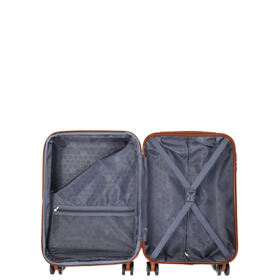 Чемодан маленький S ABS-пластик Worldline Airtex 629 56×36×22см 38л Красный