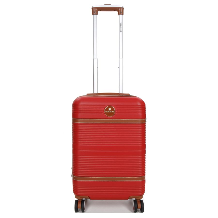 Чемодан маленький S ABS-пластик Worldline Airtex 629 56×36×22см 38л Красный