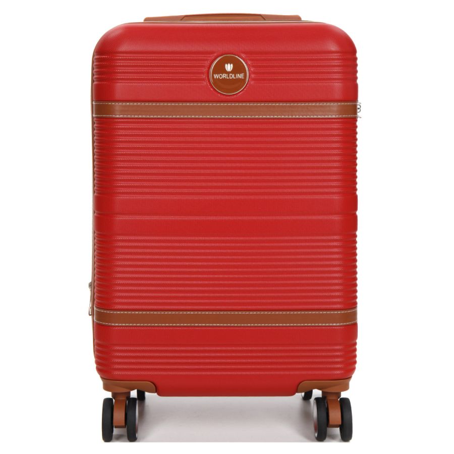 Чемодан маленький S ABS-пластик Worldline Airtex 629 56×36×22см 38л Красный