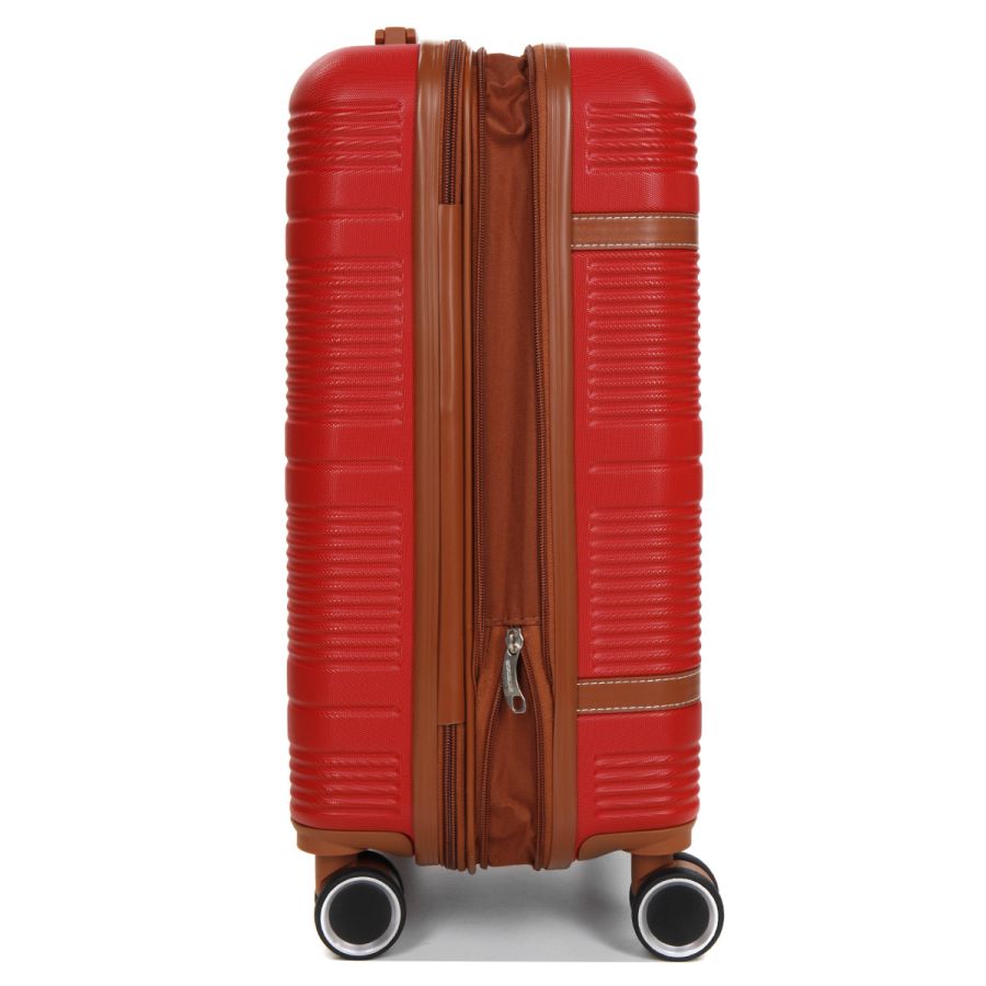 Чемодан маленький S ABS-пластик Worldline Airtex 629 56×36×22см 38л Красный