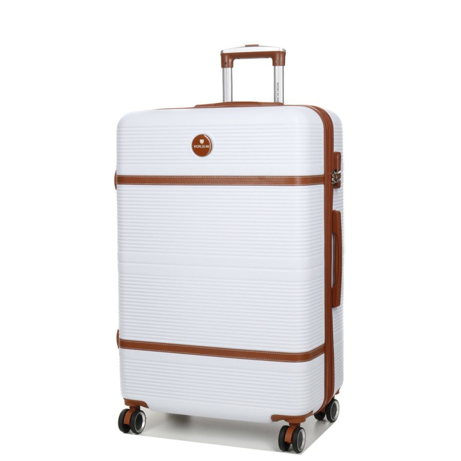 Чемодан большой L ABS-пластик Worldline Airtex 629 76×52×30см 110л Белый