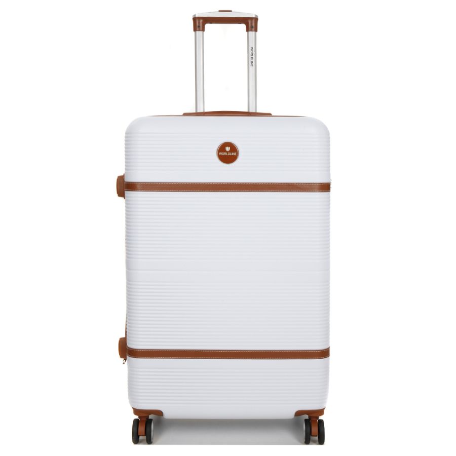Чемодан большой L ABS-пластик Worldline Airtex 629 76×52×30см 110л Белый