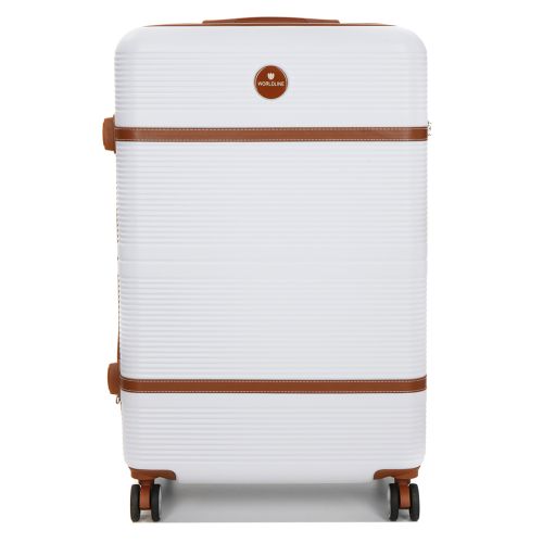 Чемодан большой L ABS-пластик Worldline Airtex 629 76×52×30см 110л Белый