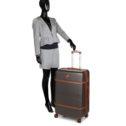 Чемодан большой L ABS-пластик Worldline Airtex 629 76×52×30см 110л Коричневый