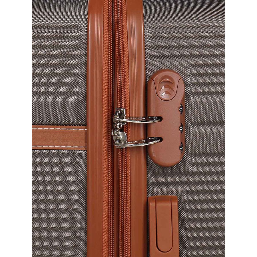 Чемодан средний M ABS-пластик Worldline Airtex 629 67×45×27см 74л Коричневый
