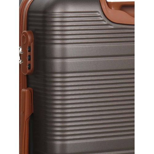 Чемодан средний M ABS-пластик Worldline Airtex 629 67×45×27см 74л Коричневый