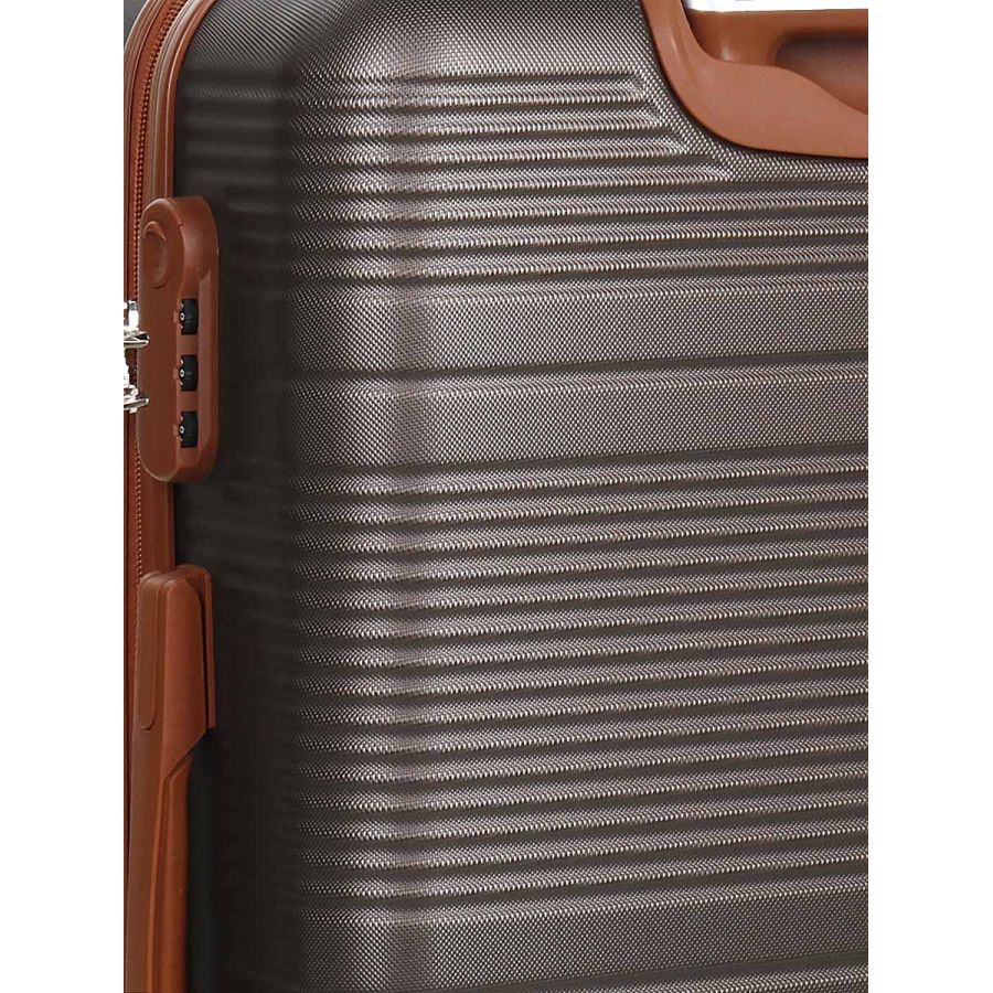 Чемодан средний M ABS-пластик Worldline Airtex 629 67×45×27см 74л Коричневый