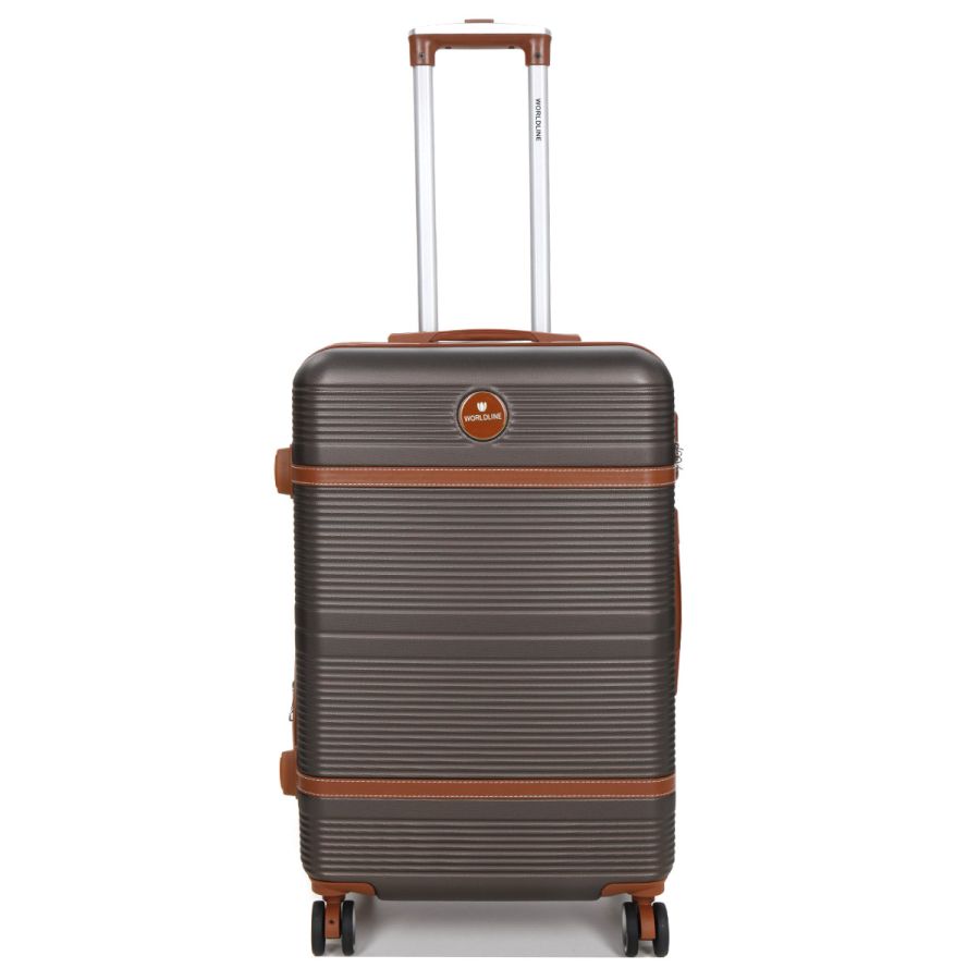 Чемодан средний M ABS-пластик Worldline Airtex 629 67×45×27см 74л Коричневый