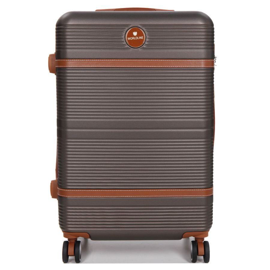 Чемодан средний M ABS-пластик Worldline Airtex 629 67×45×27см 74л Коричневый
