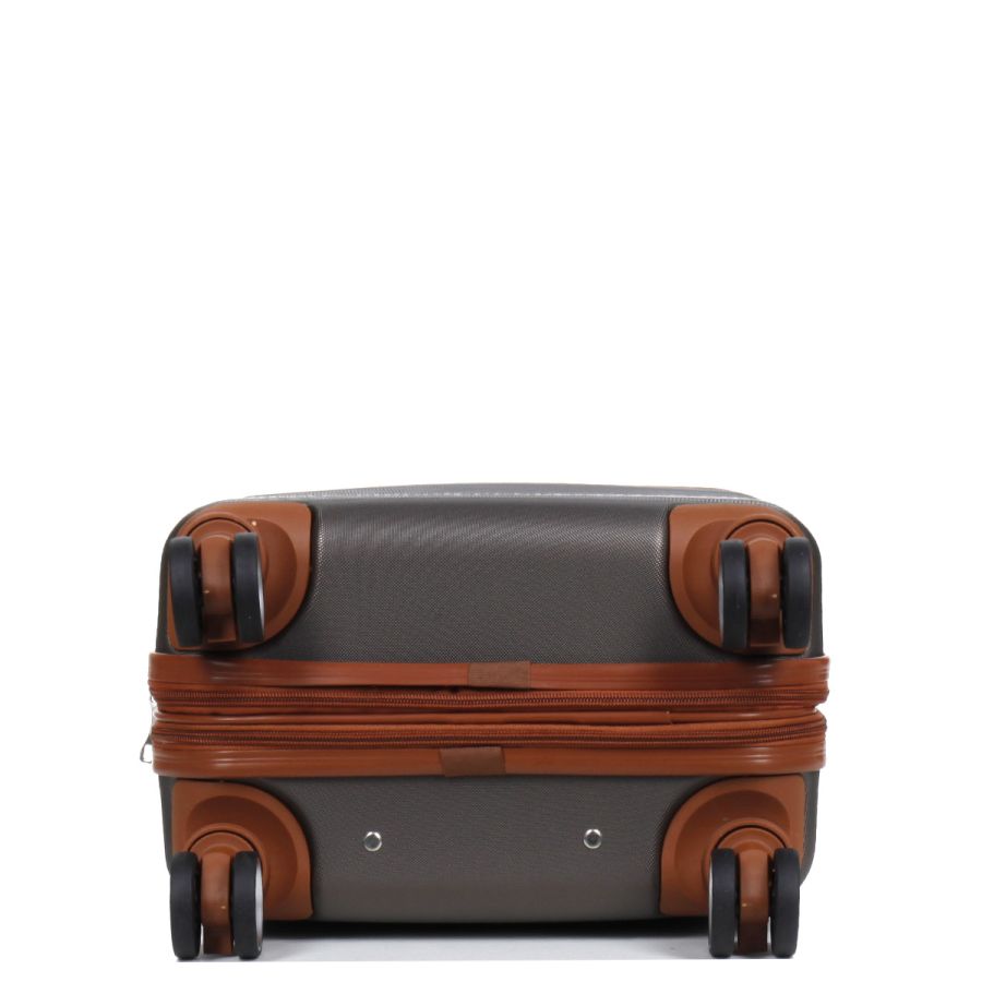 Чемодан маленький S ABS-пластик Worldline Airtex 629 56×36×22см 38л Коричневый