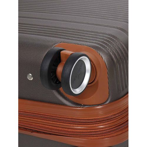 Чемодан маленький S ABS-пластик Worldline Airtex 629 56×36×22см 38л Коричневый