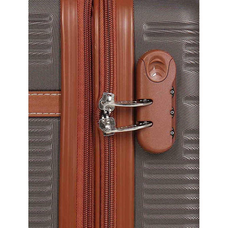 Чемодан маленький S ABS-пластик Worldline Airtex 629 56×36×22см 38л Коричневый