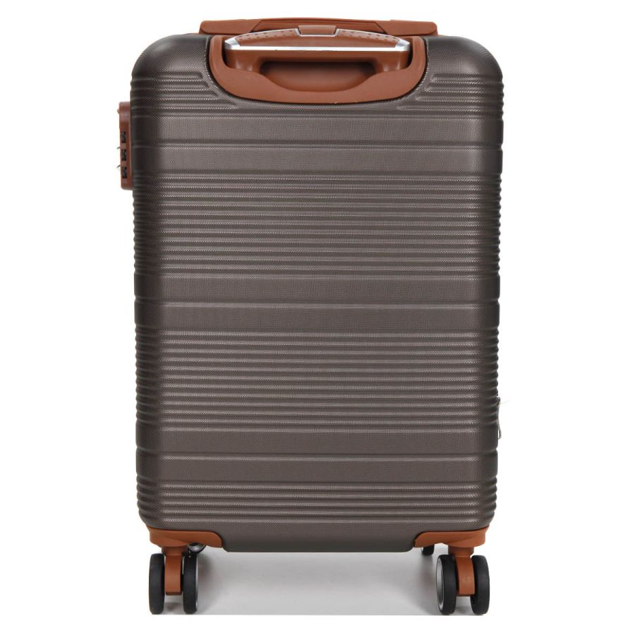 Чемодан маленький S ABS-пластик Worldline Airtex 629 56×36×22см 38л Коричневый