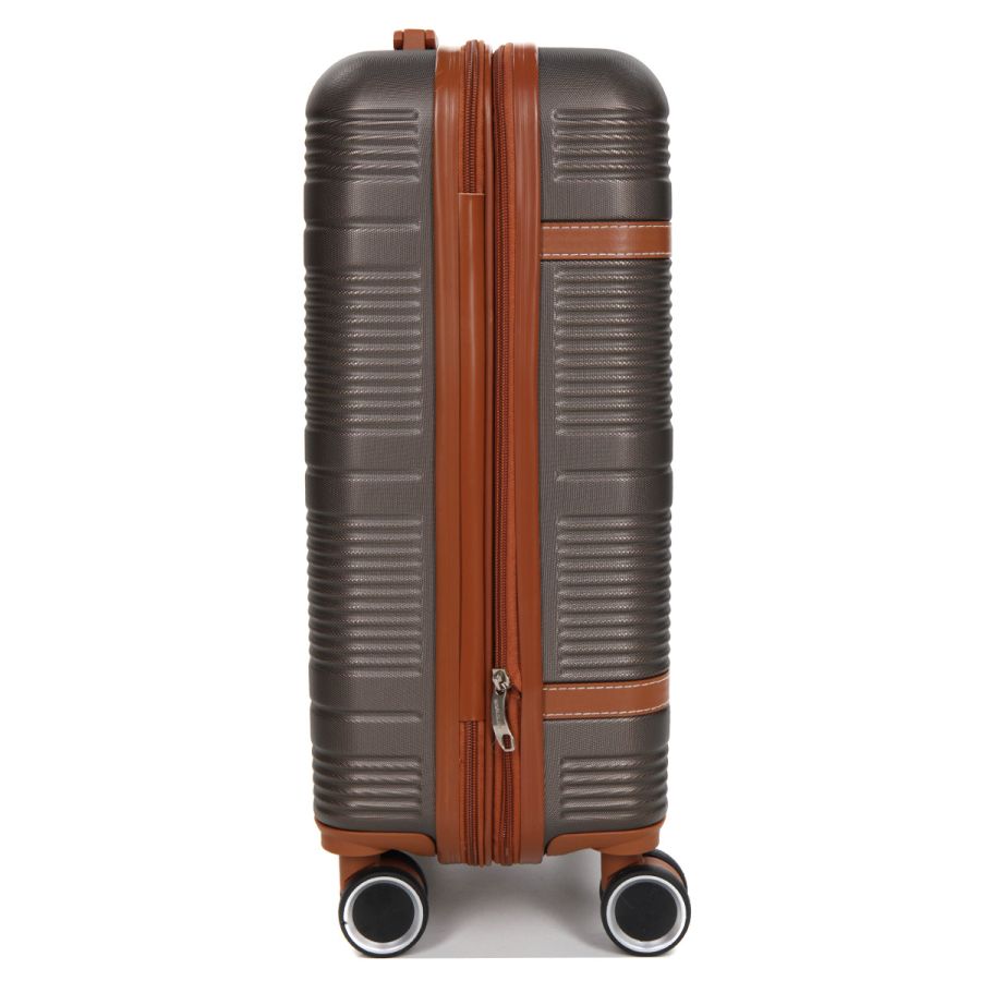 Чемодан маленький S ABS-пластик Worldline Airtex 629 56×36×22см 38л Коричневый
