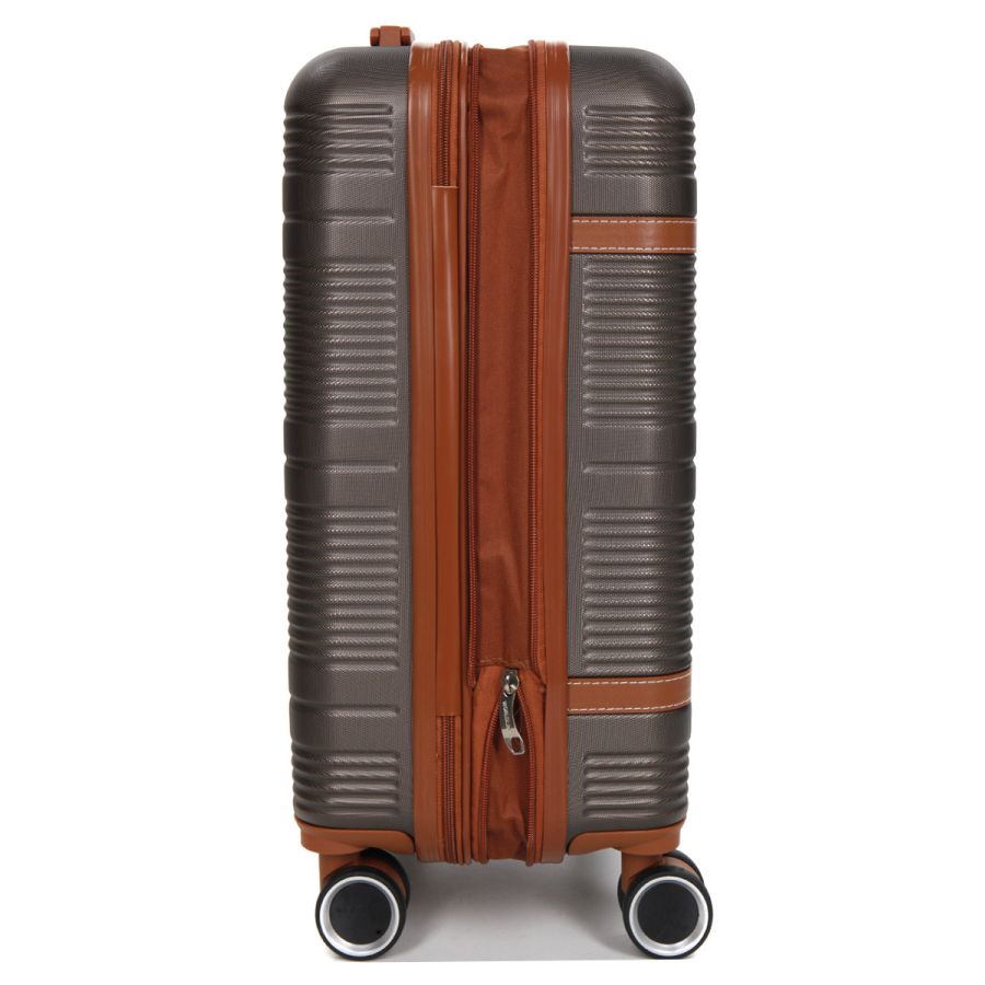Чемодан маленький S ABS-пластик Worldline Airtex 629 56×36×22см 38л Коричневый