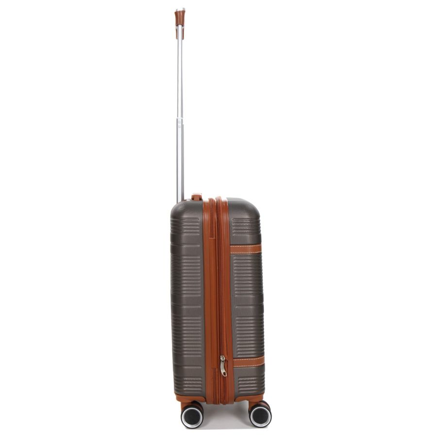 Чемодан маленький S ABS-пластик Worldline Airtex 629 56×36×22см 38л Коричневый