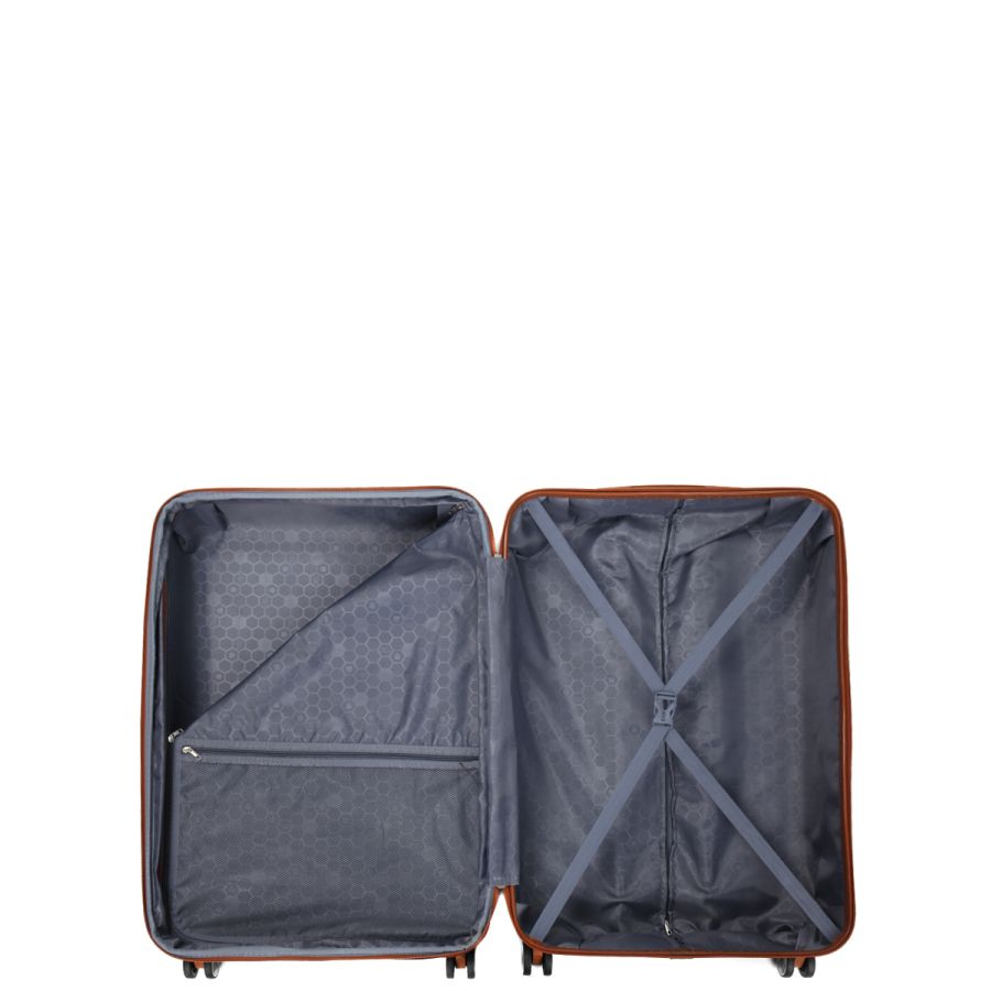 Чемодан большой L ABS-пластик Worldline Airtex 629 76×52×30см 110л Шампань