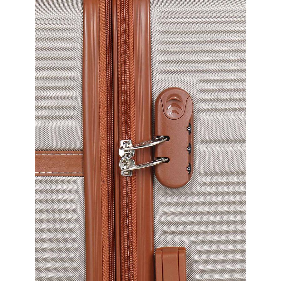 Чемодан большой L ABS-пластик Worldline Airtex 629 76×52×30см 110л Шампань