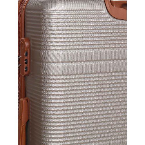 Чемодан большой L ABS-пластик Worldline Airtex 629 76×52×30см 110л Шампань