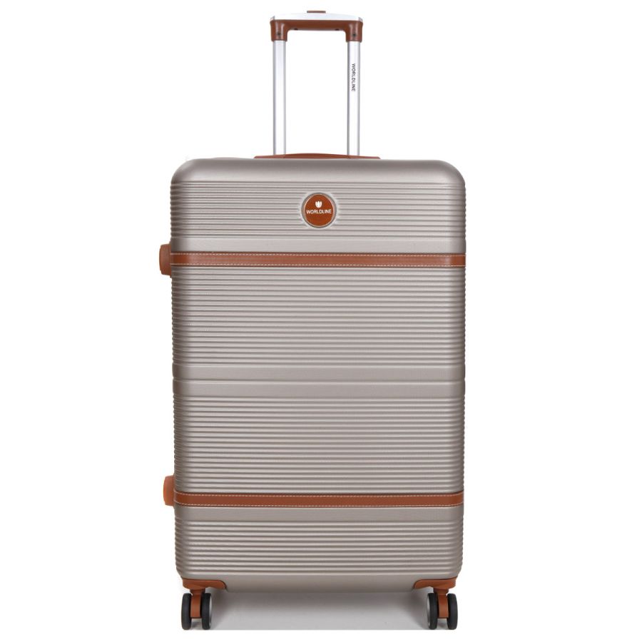 Чемодан большой L ABS-пластик Worldline Airtex 629 76×52×30см 110л Шампань