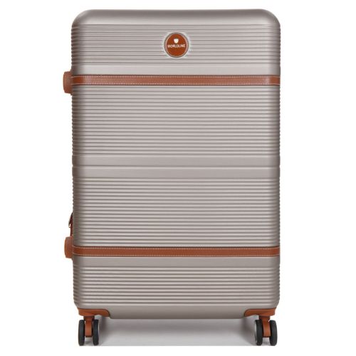 Чемодан большой L ABS-пластик Worldline Airtex 629 76×52×30см 110л Шампань