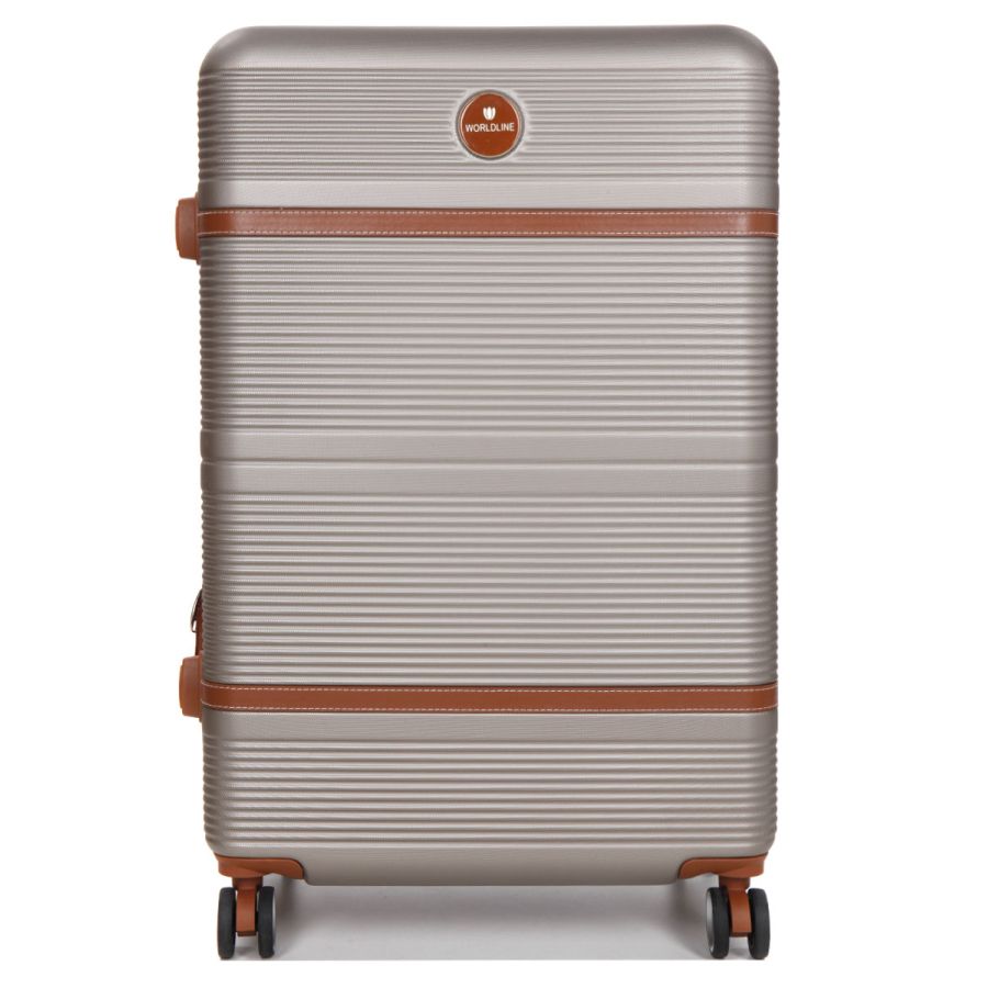 Чемодан большой L ABS-пластик Worldline Airtex 629 76×52×30см 110л Шампань