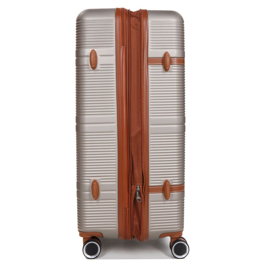 Чемодан большой L ABS-пластик Worldline Airtex 629 76×52×30см 110л Шампань