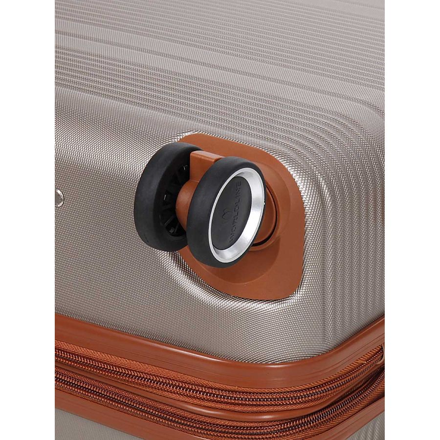 Чемодан средний M ABS-пластик Worldline Airtex 629 67×45×27см 74л Шампань