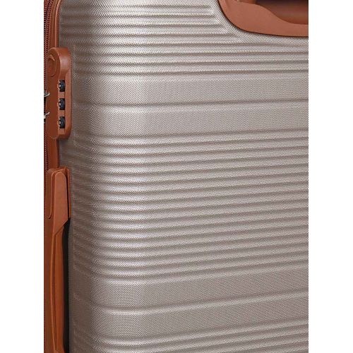 Чемодан средний M ABS-пластик Worldline Airtex 629 67×45×27см 74л Шампань