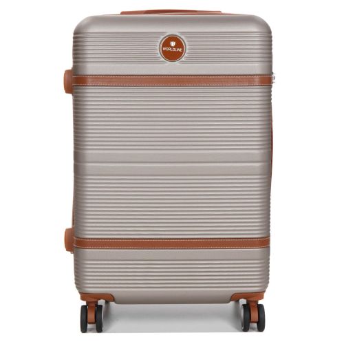 Чемодан средний M ABS-пластик Worldline Airtex 629 67×45×27см 74л Шампань